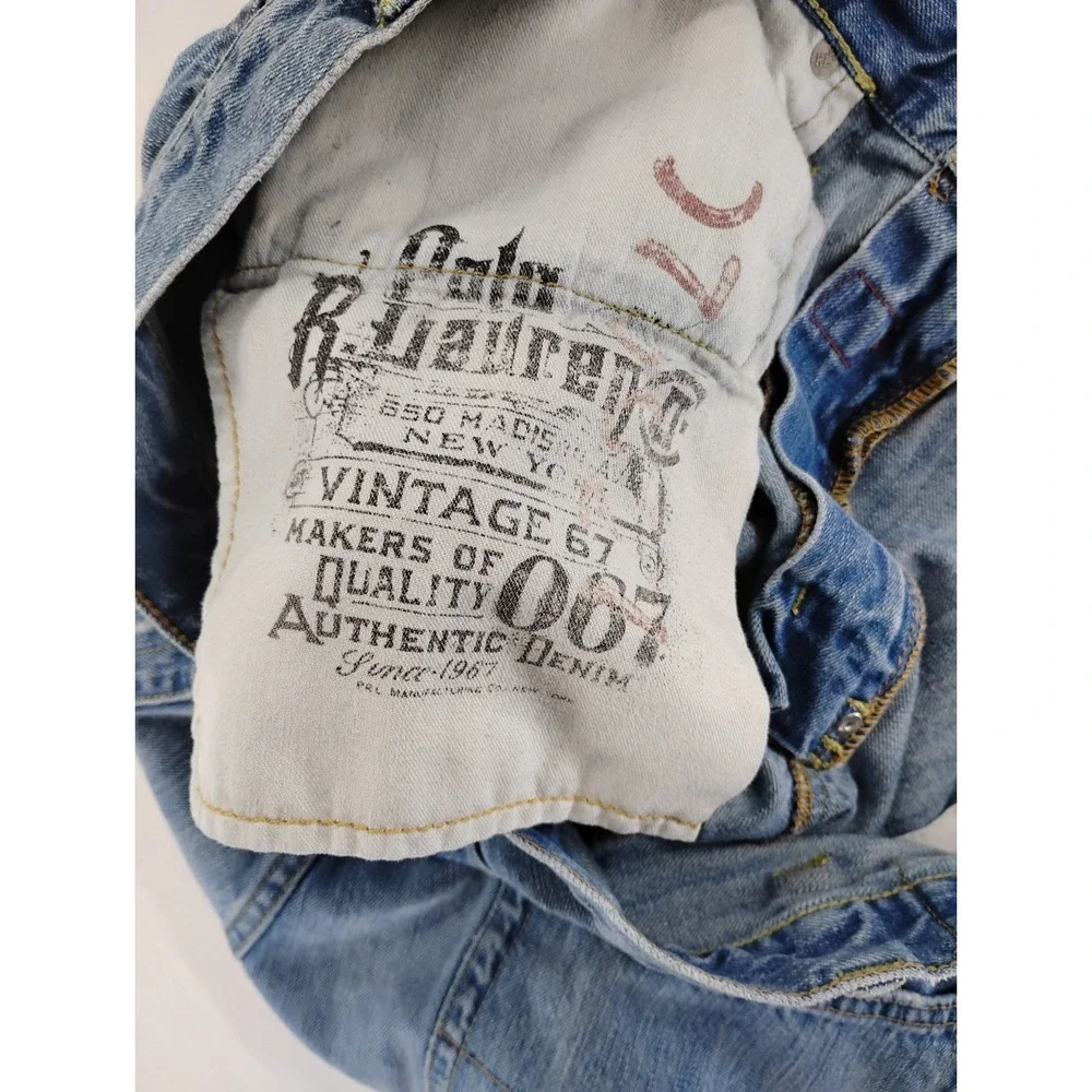 Polo Ralph Lauren Men's Vintage 67 Jeans 38x32 Blue Straight Fit Mexico
